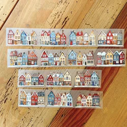 1 Loop NEVERLAND Vintage Santa's Street Washi PET Tape Planner DIY Card Making Scrapbooking Plan Decorative Sticker