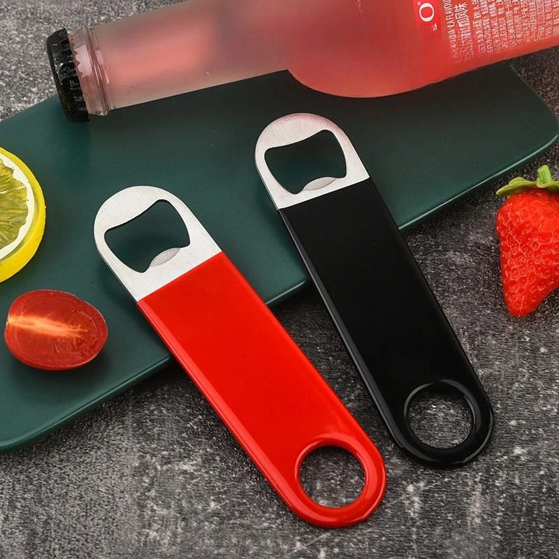 Metal Bottle Pliers Multi-functional Creative Wine Opener - Straight Plate Beer Sandblasted and Ribbed Stainless Steel Beer