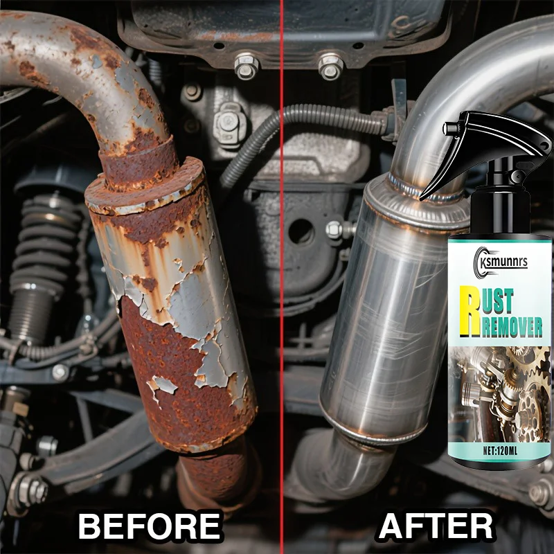 

Motorcycle chassis rust remover and polish, multifunctional metal polishing spray, suitable for cars, trucks, and motorcycles, e