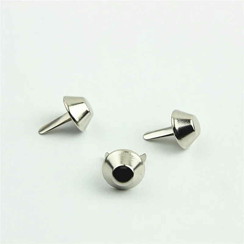 500Pcs 15mm Metal Feet Buckle Caps Studs Two-Legged Fasteners Colored Bottom Nail for Bags Shoes DIY Hardware Accessories