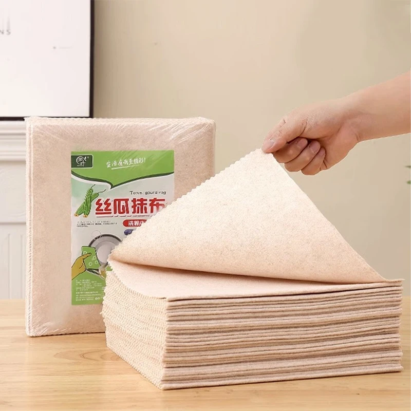 

Wash Cloth Kitchen Cleaning Towel Rags Loofah Rag Absorbent Microfiber Cleaning Cloth Home Washing Dish Anti-Grease Wipping