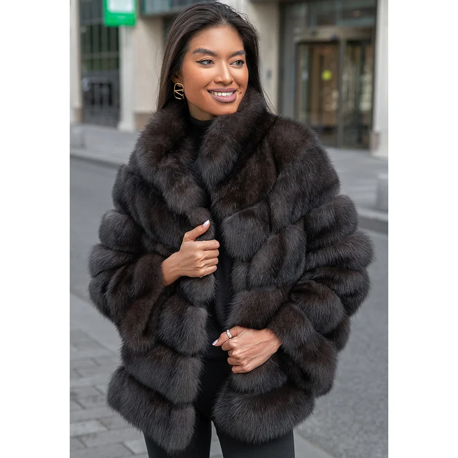 

Fur Coat Women Winter Coat Natural Fox Fur Jacket 2024 High Quality Luxury Fashion Real Fur Jackets