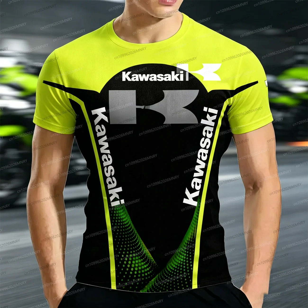 

New Men t-shirt top Women T Shirt Kawasaki Motorcycle Logo 3D Print Quick Drying Breathable Clothes Men Fashion Sports T-shirts