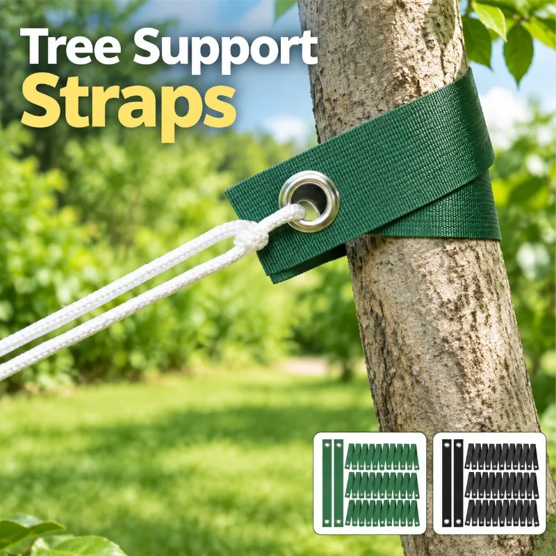 Outdoor Garden Tree Tying Straps Windproof Tree Support Straps for Newly Planted Trees Hurricane Protection Tree Fixed Straps