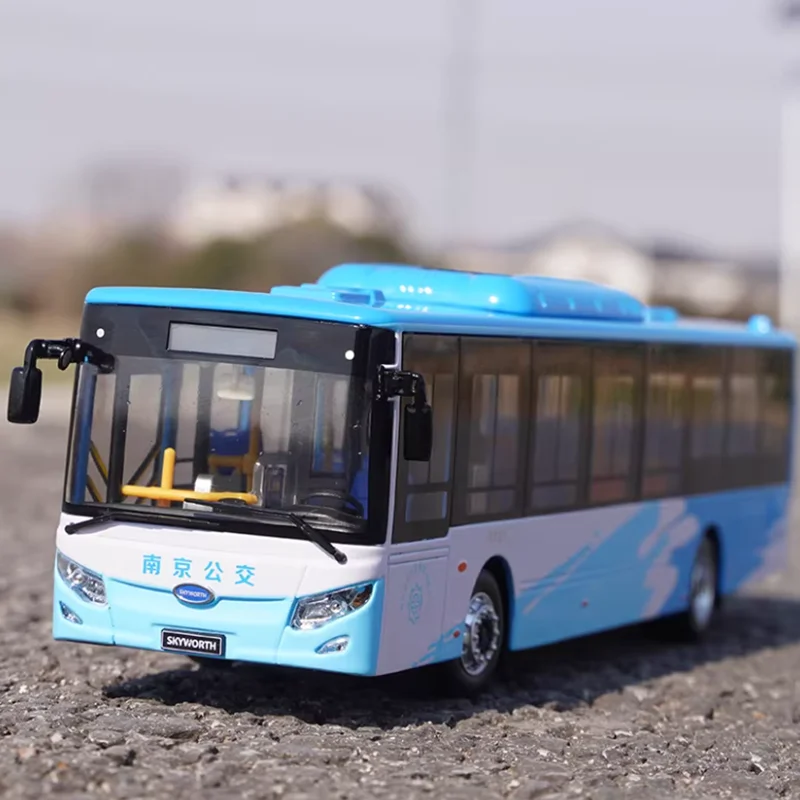 

Diecast 1:42 Scale Nanjing Jinlong Kaiwo New Energy Bus Alloy Simulation Car Model Collection Souvenir Gift Display