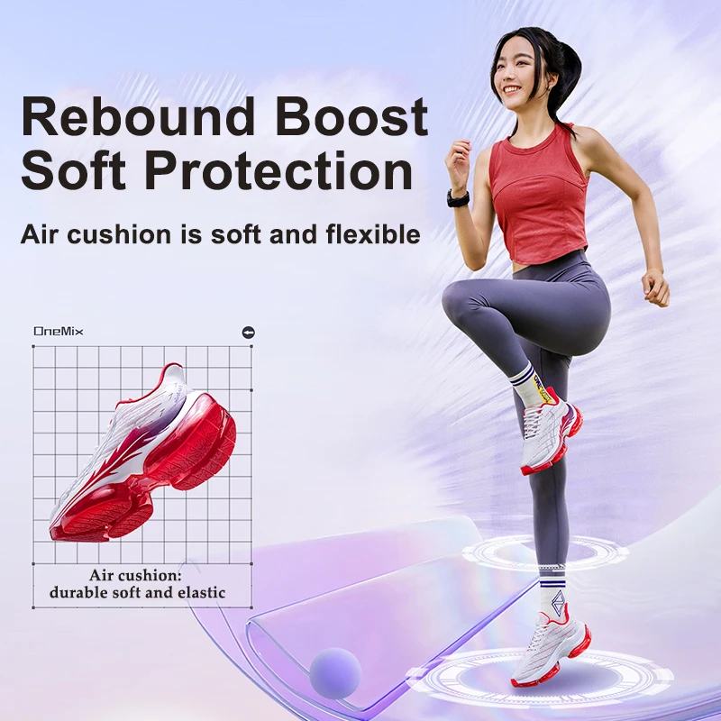 ONEMIX 2024 New Marathon Men Shoes Breathable Non-slip Shock-absorbing Couple Shoes Women  Jump Rope Sneakers Cushioned running