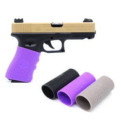 Capa antiderrapante universal para arma de caça airsoft, capa de borracha, luva de aperto de mão, alça de pistola de manga, g17,18,19,ak, m4