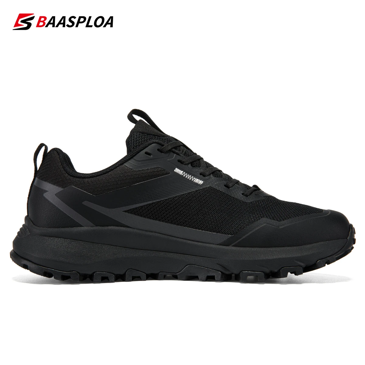 

Baasploa Men Outdoor Sneakers Mesh Breathable Hiking Shoes for Men Lightweight Male Shoes Non-Slip Wear Resistant Outdoor