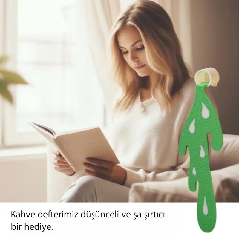 Caneca de café derramada única, Marcador engraçado para leitura, Bonito