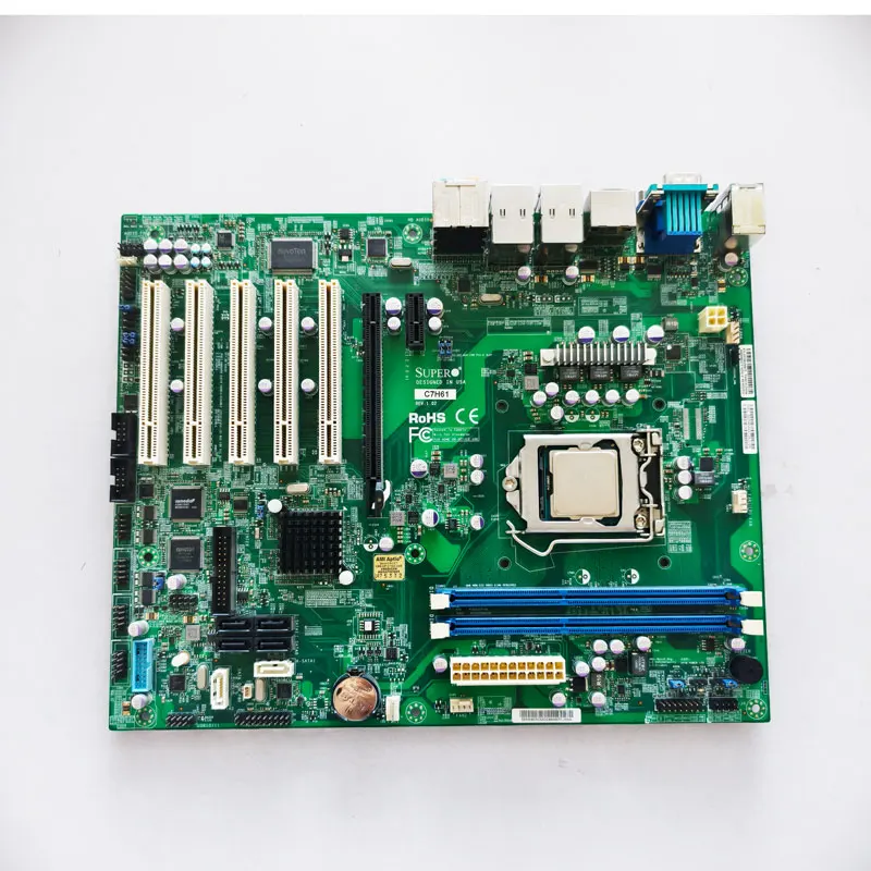 Applicable to the SUPERO C7H61 1155-pin workstation equipment motherboard C7H61 REV: 1.02 100% test