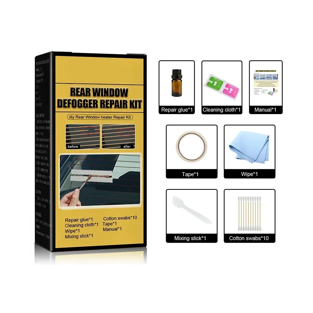 Car Rear Windshield Defogger Repair Kit For Scratched Or Broken Heating Elements - Compatible With Most Vehicles, Easy DIY Fix