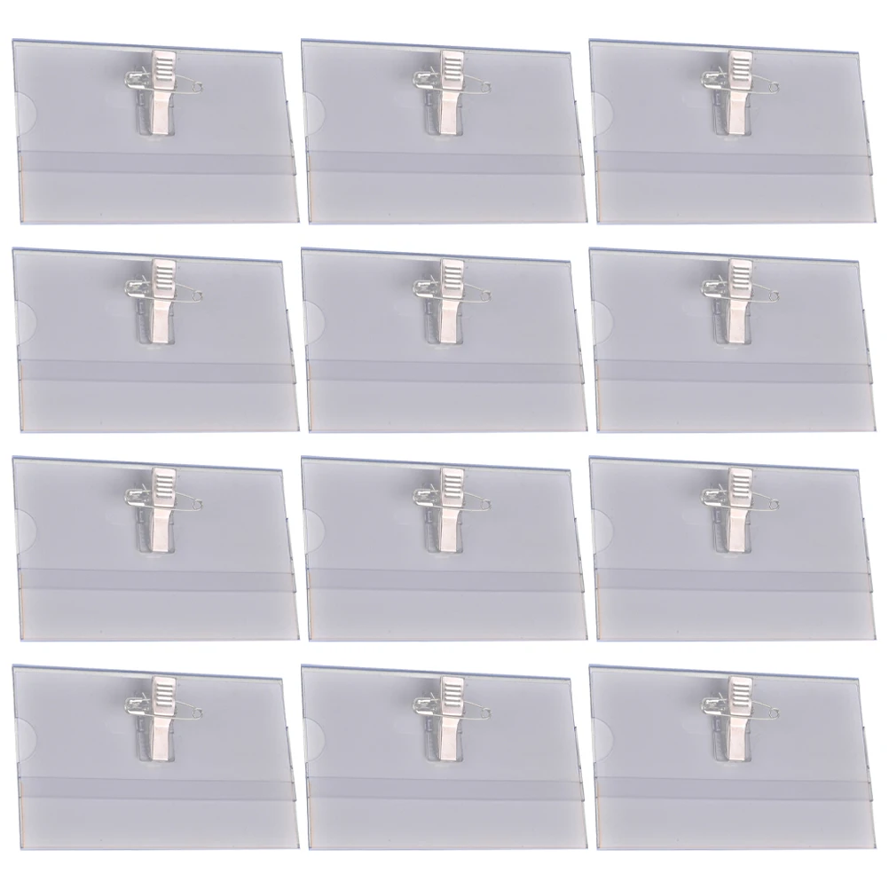 50 قطعة مشابك شارة الهوية المحمولة حامل علامات الاسم القوي خفيفة الوزن مشبك شارة العمل لمكتب الممرضات الموظفين الطبية #6