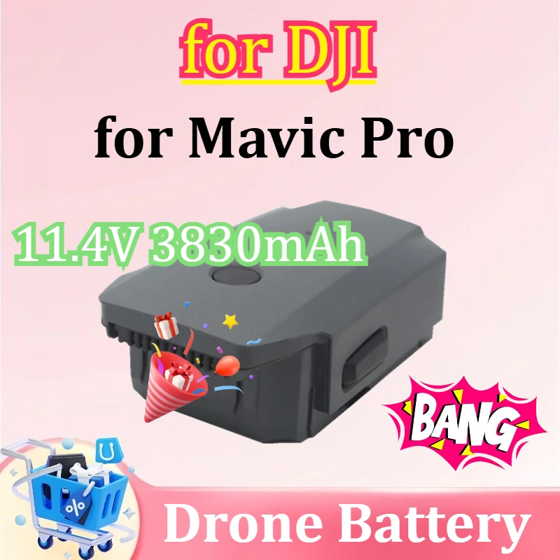 

New for DJI Mavic Pro Intelligent Flight Battery for Mavic Pro UAV Replacement Accessories 11.4V 3830mAh Battery