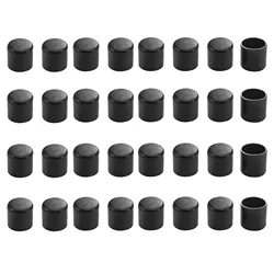 32pcs Round PVC Leg Caps Tips Cup Feet Covers 16mm Inner Dia Anti-moisture Non-slip Floor Protector for Furniture Chair Desk