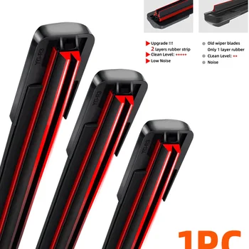 عام J/U هوك المزدوج شريط مطاطي ممسحة شفرة العظم ممسحة زجاج ا...