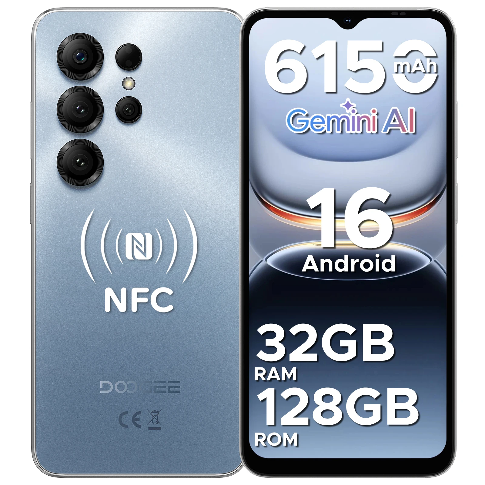 DOOGEE Note56X Pro Android 16 Smart Phone 6.56