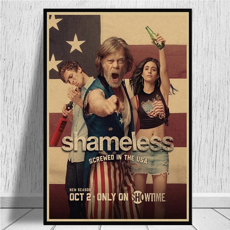 Shameless TV Series Show  Classic Movie Kraft Paper Poster Bar Cafe Living Room Dining room Wall Decorative Paintings