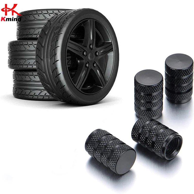 

4pcs Universal Car Wheel Tire Valve Stem Caps Dust Covers Aluminum Tire Wheel Stem Air Valve Cap Car Accessories