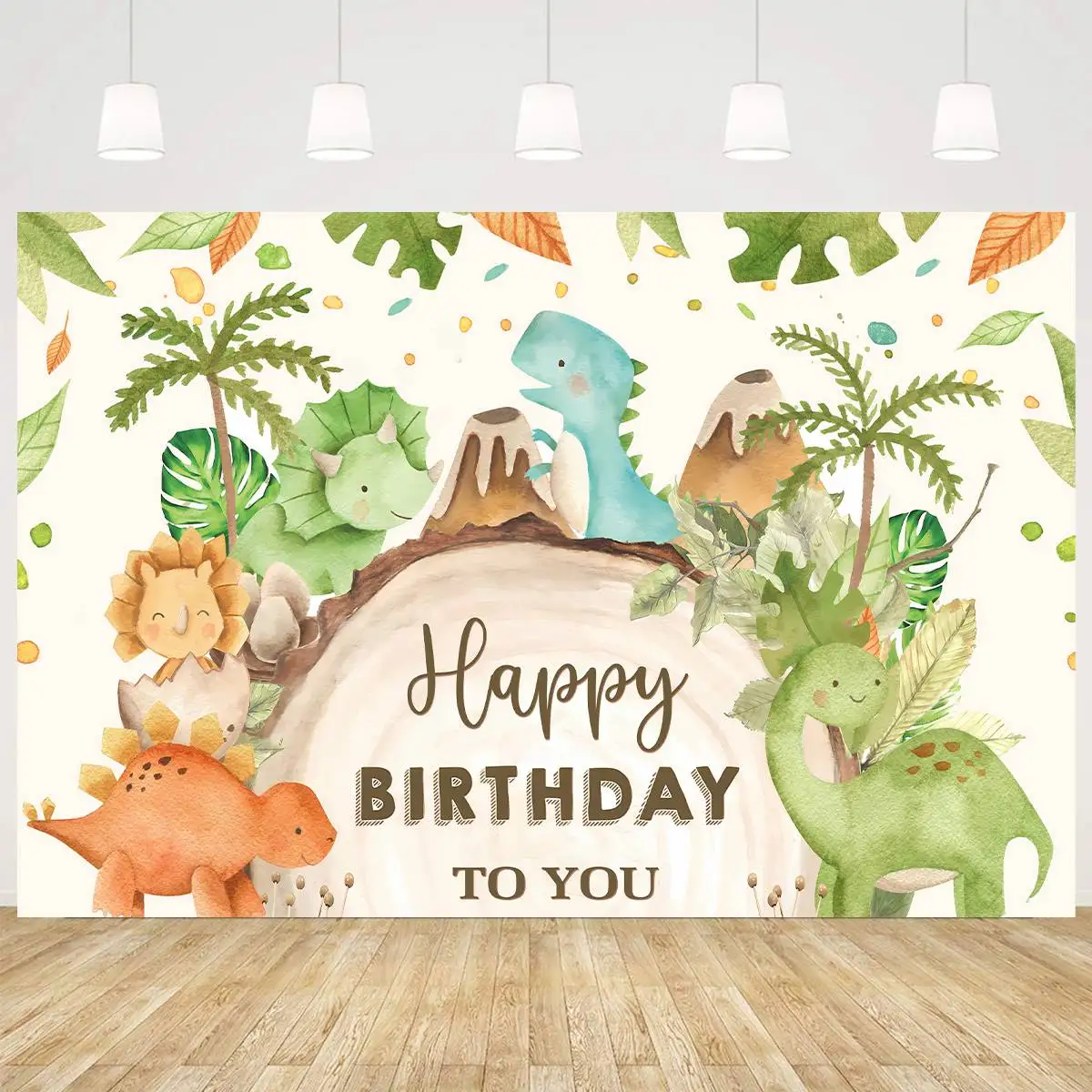 Dinosaur Birthday Backdrop Disposable Tableware Dinosaur Party Decoration Kids Baby Shower Jungle Safari Birthday Party Supplies