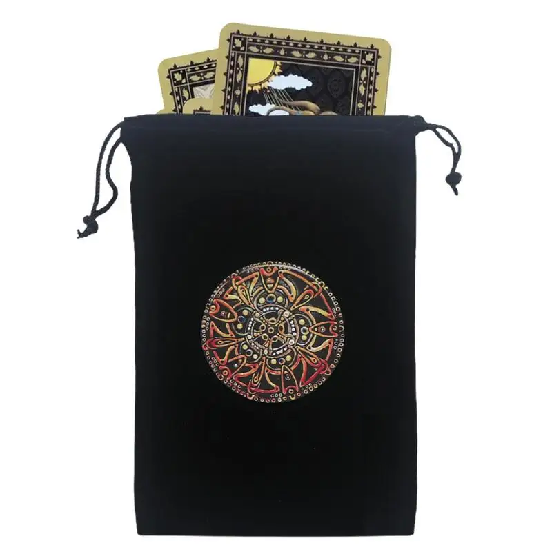 Drawstring Tarot Bags 12x17.5cm Tarot Card Velvet Storage Bag Tarot Card Dice Storage Bag Tarot Deck Card Holder Bag Jewelry