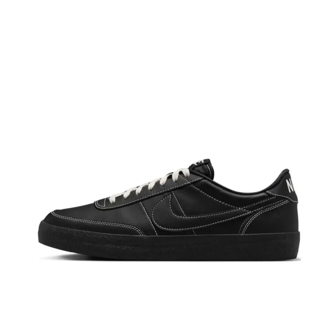 Nike-Original Killshot 2 Learner Chaussures de planche confortables pour hommes et femmes, Chaussures légères, Slip Degree Casual, Noir