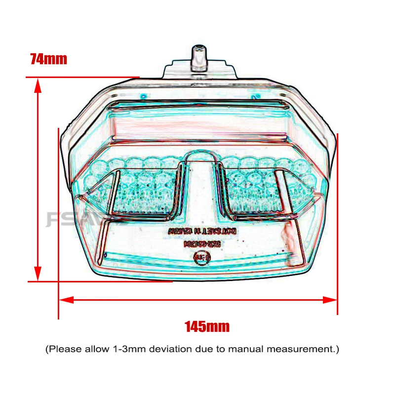 For Honda CB750 Hornet XL750 RH12 2024 2025 Motorcycle Tail Lamp XL 750 CB 750 Rear Brake Tail Run Light Taillight