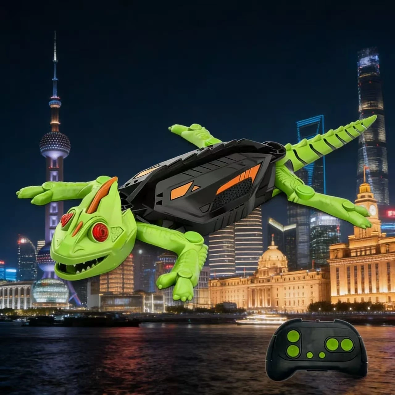 ของเล่นหุ่นยนต์ตุ๊กแกไบโอนิค RC ปีนกระจกและผนังเรียบ ตัวเลือกของขวัญคริสต์มาสยอดนิยม