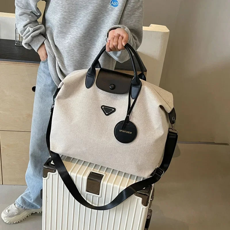 Bolso de viaje cruzado para mujer, de gran capacidad bolsa ligera, edición coreana, para deporte y Fitness, a la moda, novedad de 2024