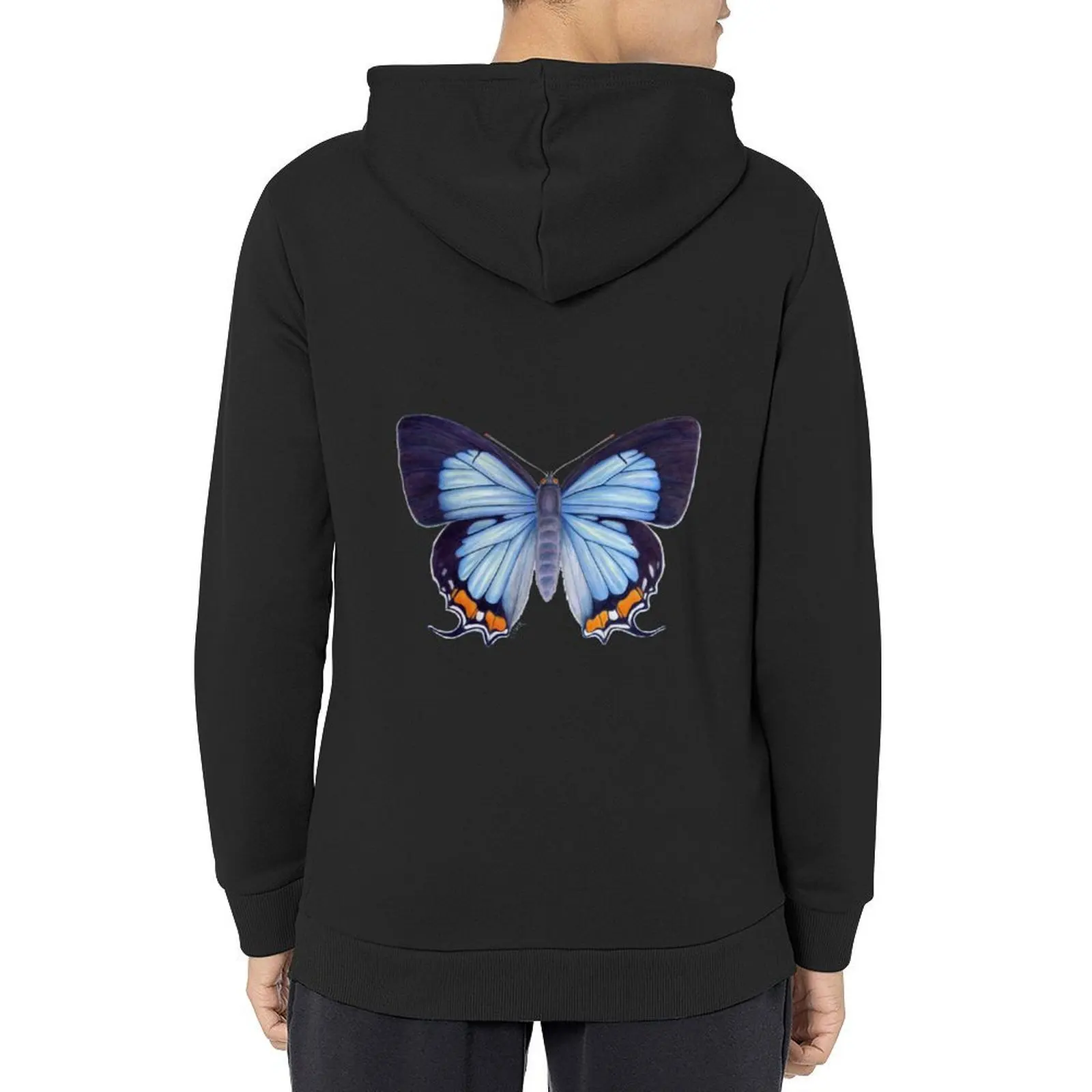 

Imperial Blue Butterfly Hoodie men's sweat-shirt set korean autumn clothes men's clothes men's coat tracksuit