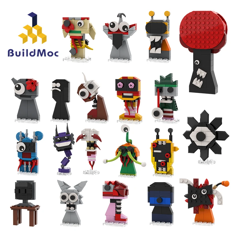 Buildmoc Game Sprunkieds Oren Raddy Clukr Figures MOC Set Building Blocks Kits Toys for Children Kids Gifts Toy 920PCS Bricks