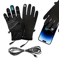 Rechargeable Heated Gloves Touchscreen Heated Gloves Hand Warmers Windproof Heater Outdoor Gear For Climbing Hunting Skiing