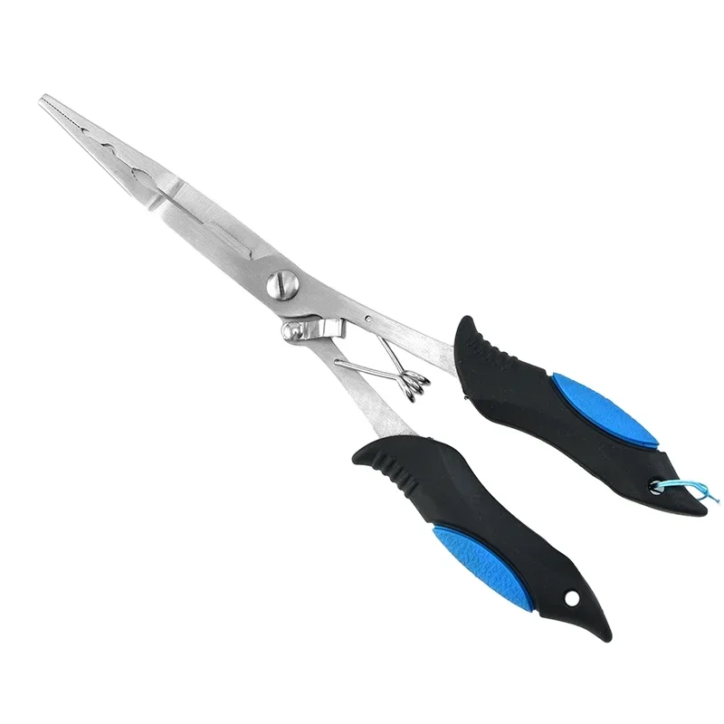 Multifunctional Luya Pliers Stainless Steel Fishing Pliers Fishing Accessories Long-Mouth Fish Pliers Hook With Rubber Handle