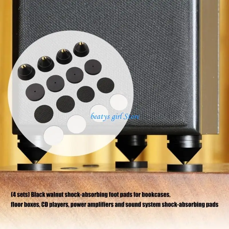 

C7AB Professional Shockproof Speaker Isolation Feet Isolation Spikes Floor Protectors