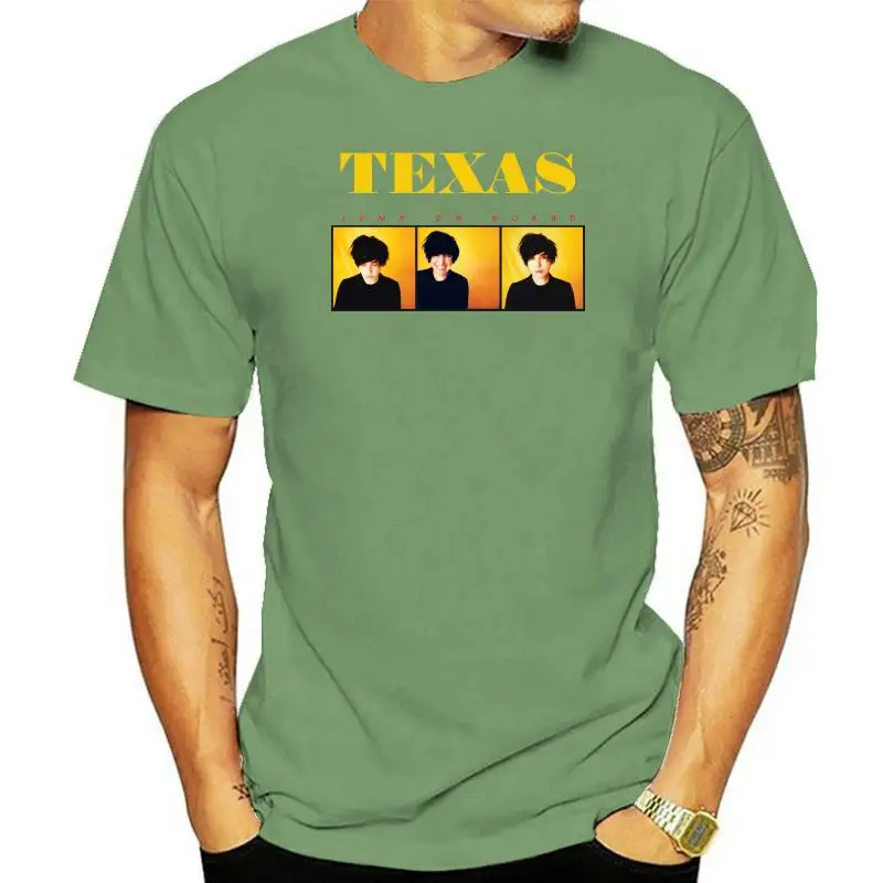 Texas Jump on Board Scottish Alternative Rock Tees White S-3XL Men T-shirts