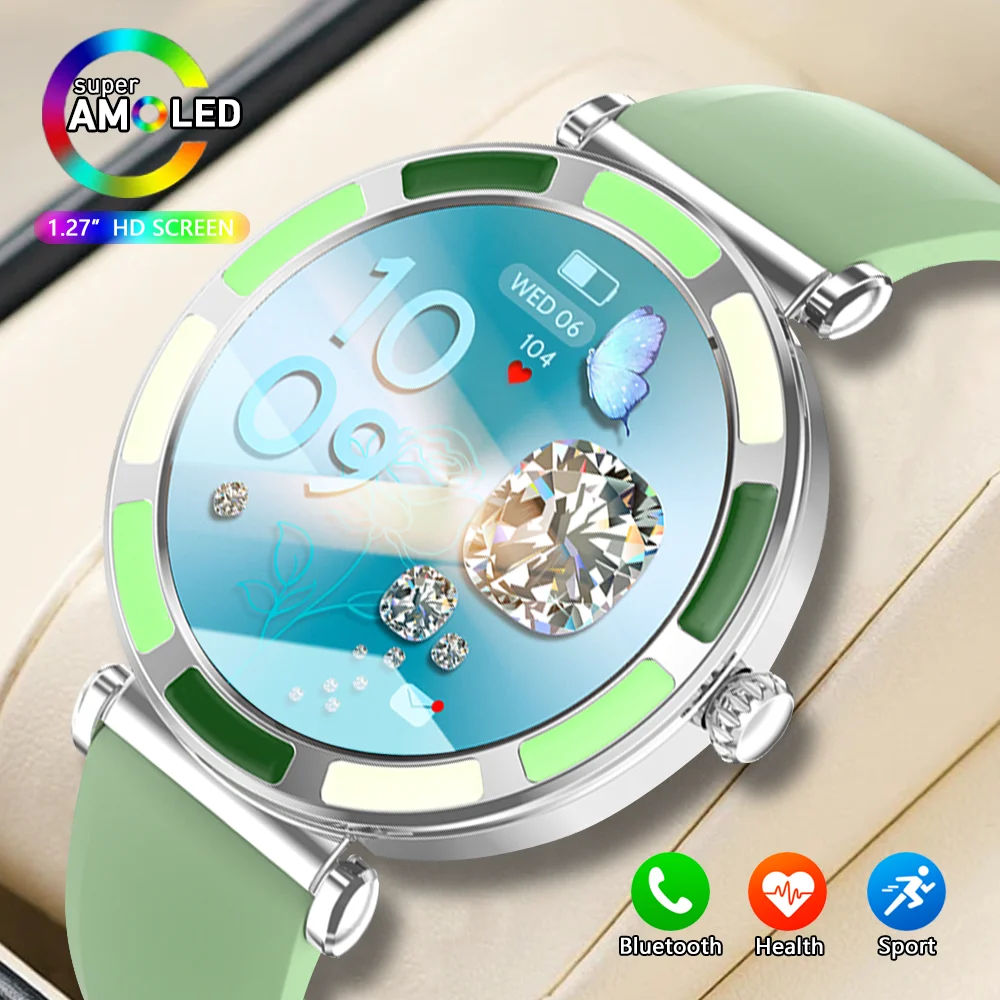 

2025 NEW Fashion 1.27" HD Screen Women Smartwatch Dynamic Heart Rate Bluetooth Call&Music Waterproof Smart Watch For Android iOS