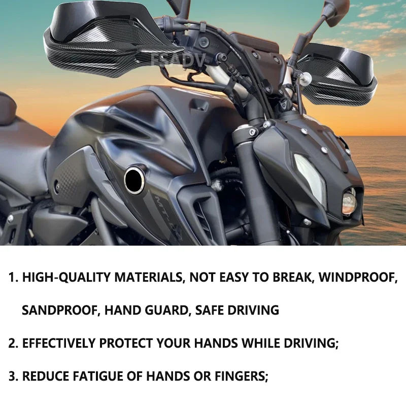 For YAMAHA MT07 MT-07 FZ07 2014-2024 2022 2023 Dedicated Hand Guard Motorcycle NX 500 Handguards Handlebar Guards Windshield