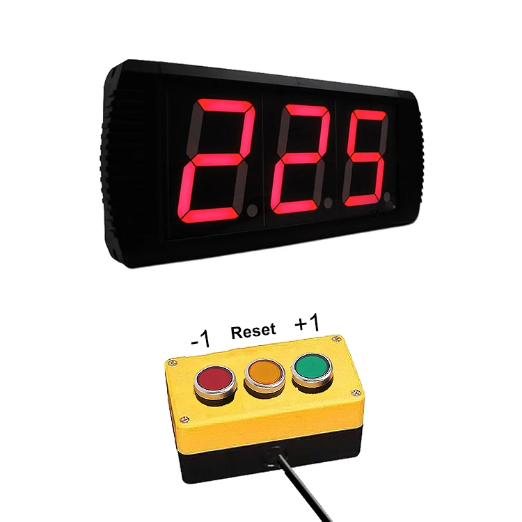 Cost-effective 4 Inch Large Parking Lot and Game Hall Digital Number Led Display Board 3 Digit Counter with Munual Control