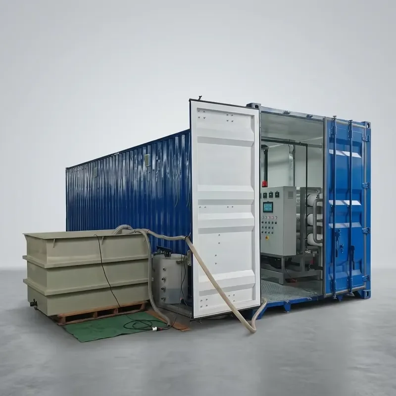 Large Scale Containerized Seawater Desalination Plant SWRO for Industrial Use High Efficiency Water Treatment Machine OEM ODM