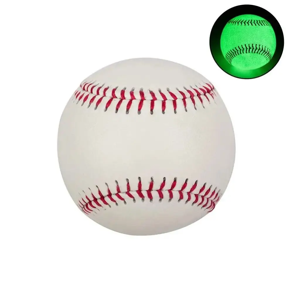 

Special Leather Light Up Baseball Official Size Night Practice Glow in The Dark Baseball Noctilucent Light White