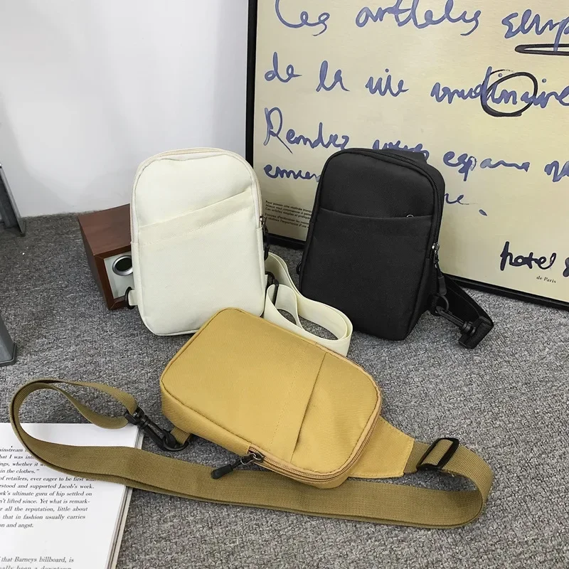 Chikage borsa per il seno da donna di tendenza della moda squisita borsa a tracolla in Nylon di grande capacità borsa per il petto del telefono cellulare per sport all'aria aperta