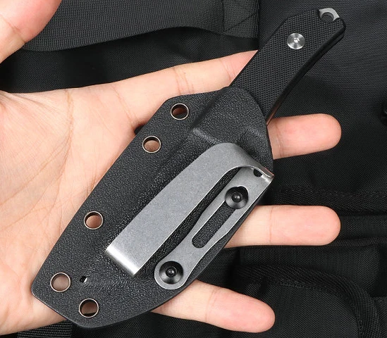Fwolf ストレート固定刃ナイフ 5CR13MOV ブレードキール + G10 ハンドル EDC 狩猟キャンプ戦術サバイバルツールナイフ