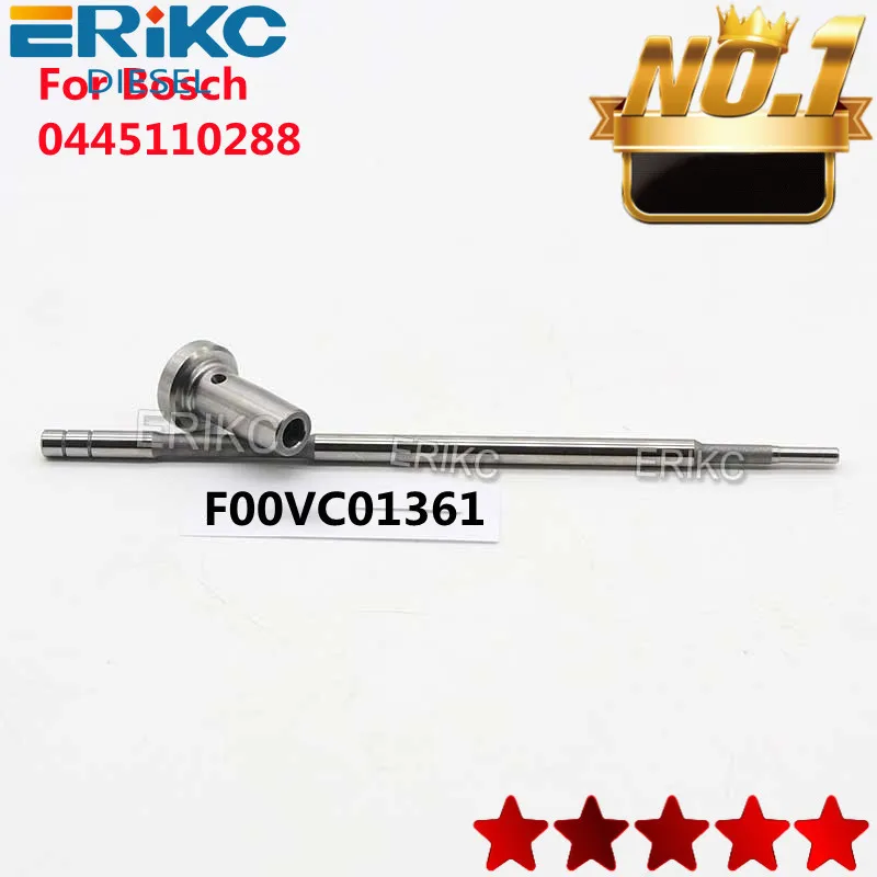 ERIKC F00VC01361 Auto Pressure Common Rail System F00V C01 361 Control Valve Set for BOSCH INJECTOR 0445110288