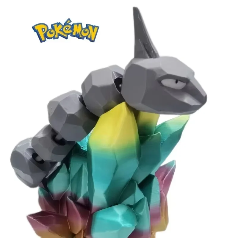 Nowy Pokemon 1:20 Anime Onix figurki zwierząt kreskówka statua ruchome kolekcja ozdoba dekoracja zabawki modele prezent dla dziecka
