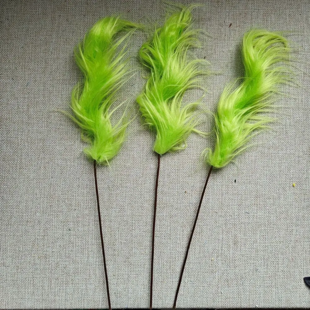 10 قطع الاصطناعي رقيق الأخضر الشباك قضيب الديكور وهمية الإبداعية شجرة عيد الميلاد توبر DIY المواد محاكاة النباتات الخضراء