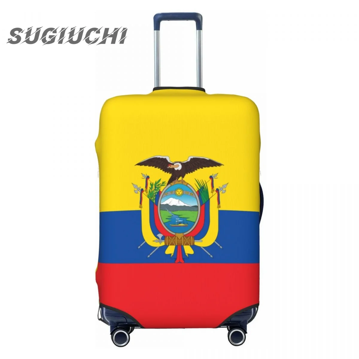 

Ecuador Country Flag Luggage Cover Suitcase Travel Accessories Printed Elastic Dust Cover Bag Trolley Case Protective