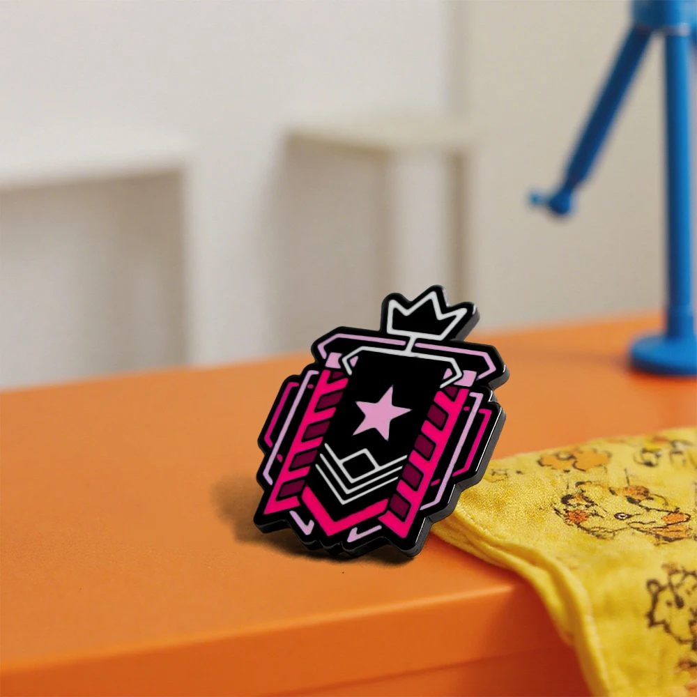 Rainbow Six Rangabzeichen, Schießsimulationsspiel-Peripherieartikel, Brosche, Cartoon-Embleme, Emaille-Pin, Gamer-Kleidungszubehör, Geschenk – Detail 5