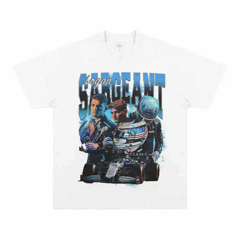 

Racing F1 Logan Sargent Logan Sargeant Sport Casual Width Short Sleeve T-Shirt Top Trend