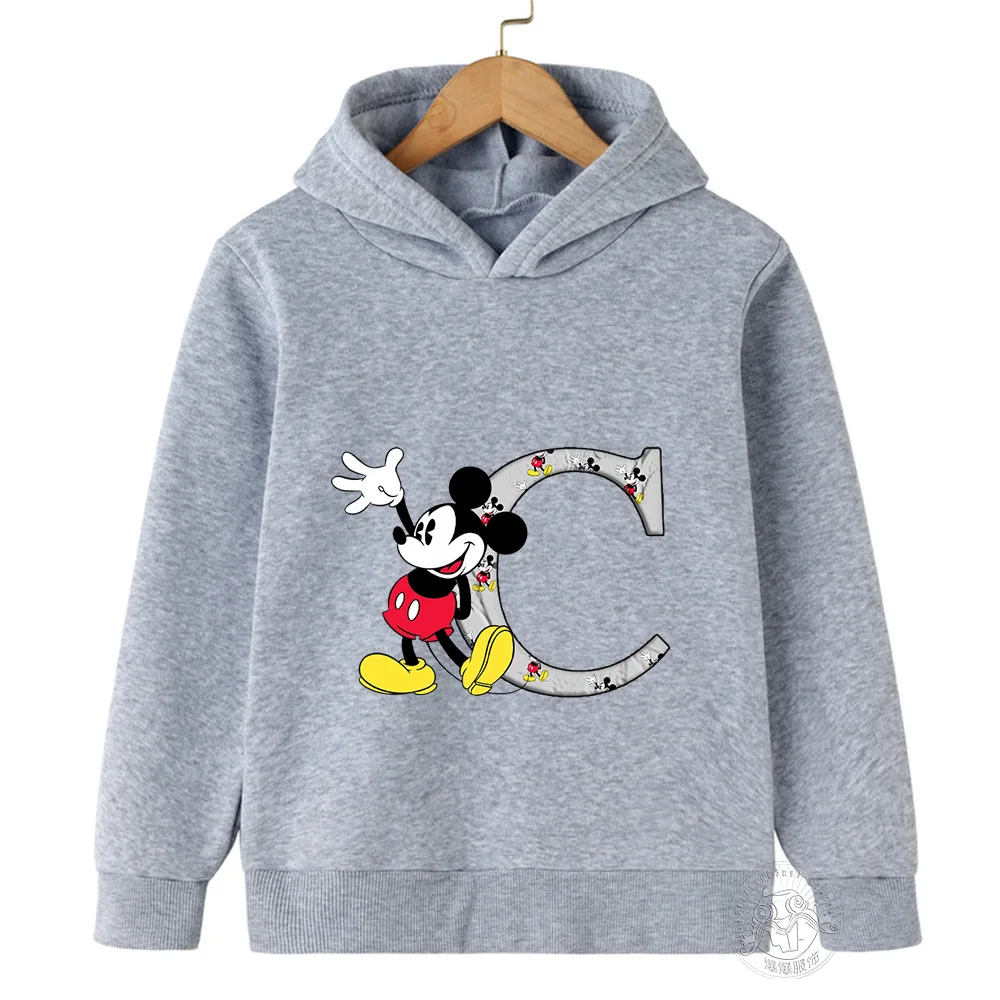 Spring Fall Kids Kawaii Stitch Hoodie Minnie Mickey Mouse Kids Anime cartoon casual street wear Kids Girls Boys tops jumper