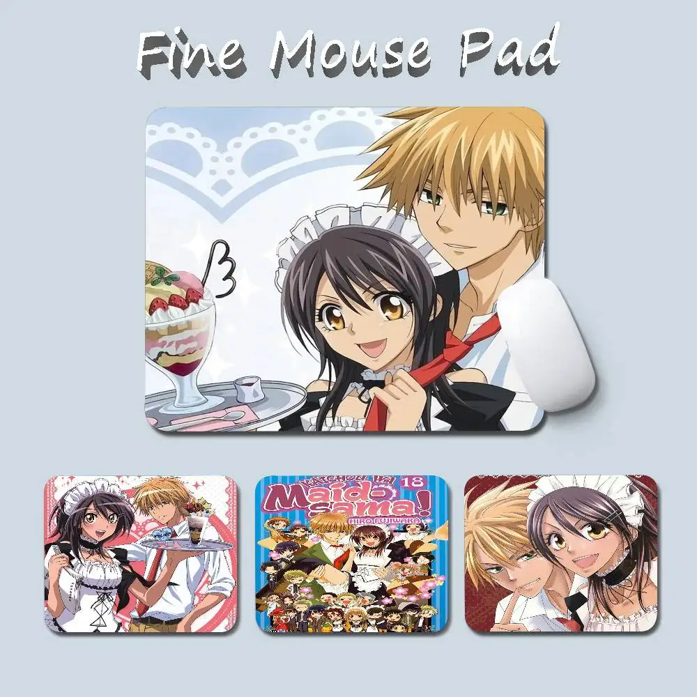 

Мини-коврик для мыши DVD Anime K-Kaichou Wa Maid Sama, маленький офисный коврик для мыши с прошитыми краями, нескользящая резиновая основа для домашнего компьютера