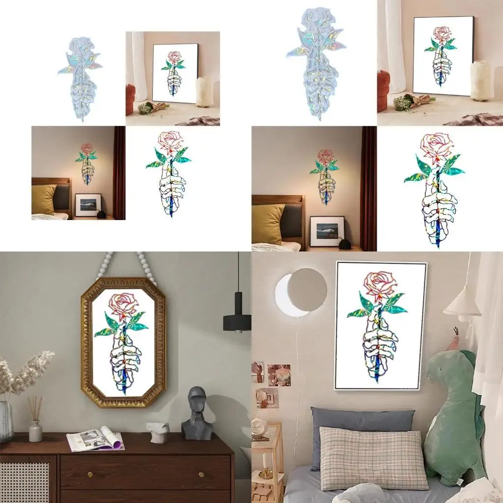 

652F Holding Flower Epoxy Resin Mold Versatile Silicone Mold For Creating Holding Roses Crafts and Wall Art Decors